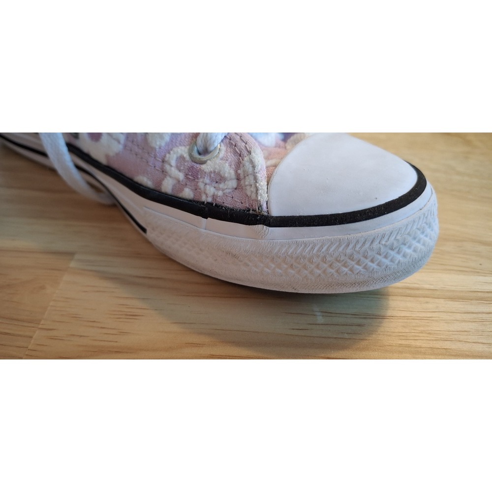 Converse Chuck Taylor All Star Floral Chenille High Top Sneakers Girls Size 1 - Picture 14 of 15